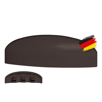 Abbildung von BAUHELD® Fenster Wasserschlitzkappen 30 35 mm [30 Stück] Abdeckung aus beständigem ASA Kunststoff [Made in Germany] Zum Auffangen von Kondenswasser am Fensterrahmen Lüftungsschlitz RAL 8019