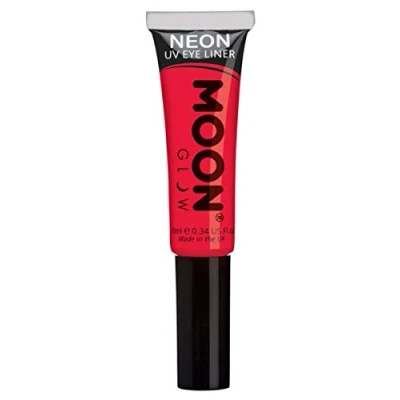 Abbildung von Moon Glow, Neon UV Eyeliner, 10 ml, leuchtet hell unter Beleuchtung! (Intensives Rot, 1 Stück)