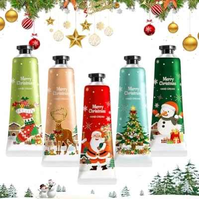 Abbildung von KUIRUNRX® Handcreme, Handcreme Geschenkset,Hand Feuchtigkeitscreme für Raue, Tägliche Feuchtigkeitsspendende Weihnachtsgeschenke Frauen (Moose, 5 pcs)