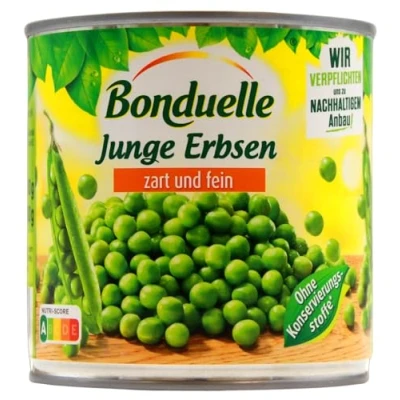 Abbildung von Bonduelle junge Erbsen zart und fein, 12er Pack (12 x 280g)