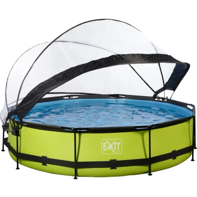Abbildung von EXIT Pool mit Abdeckung ø360cm Lime