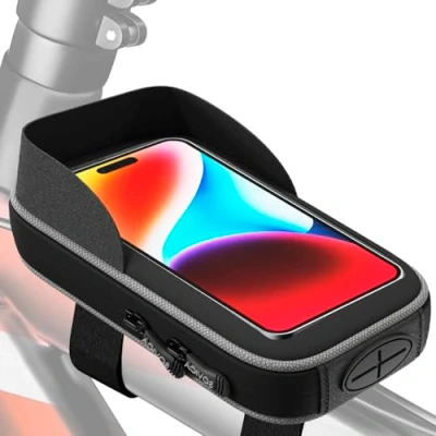 Abbildung von rahmentasche Fahrrad gültig für Smartphones bis 7,5&quot; Bildschirm fahrradtasche Rahmen Tasche oberrohrtasche