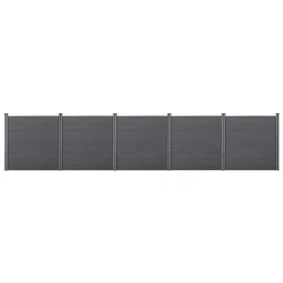 Abbildung von neu.holz Gartenzaun, »Getafe« Lamellenzaun WPC Sichtschutz 183x879cm Grau