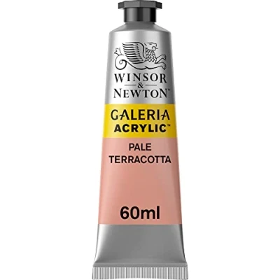 Abbildung von Winsor &amp; Newton 2120437 Galeria Acrylfarbe, hohe Pigmentierung, lichtecht, buttrige Konsistenz, 60 ml Tube Terrakotta Blass