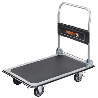 Abbildung von meister Transportwagen Klappwagen / 8985540, bis 300 kg Tragkraft, Feststellbremse, Lenkrollen, Antirutschbesch.