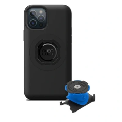 Abbildung von Quad Lock Vorbau/Lenker Handyhalterung Fahrrad Kit mit iPhone 12/12 Pro MAG Hülle