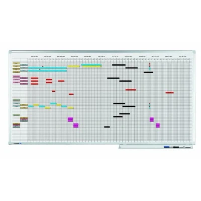 Abbildung von Legamaster 7 404300 Professional Jahresplaner mit 5 Tage Woche, emailliertes, leichtes Whiteboard bedruckt Kalenderraster, 100 x 150 cm