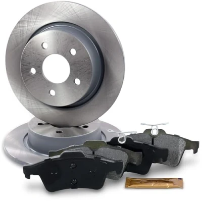 Abbildung von BESTPRICE Bremsenset Hinterachse inkl. Bremsscheiben Ø 280 mm Voll + Bremsbeläge hinten