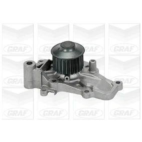 Abbildung von GRAF PA799 Wasserpumpe 24 mit Dichtung mechanisch Stahlblech 59,85 für Zahnriementrieb MITSUBISHI: Lancer 6 Limousine, GALANT 5, 4 Schrägheck