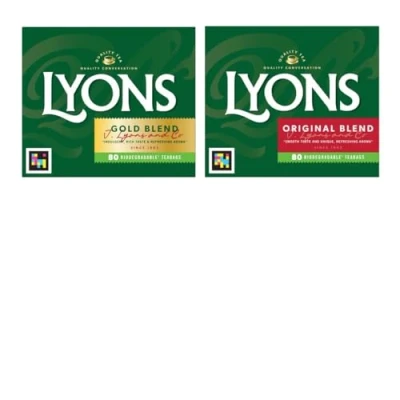 Abbildung von Lyons Original Irish tea 80 Bags + Lyon Gold blind