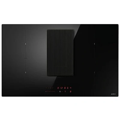 Abbildung von Elica NikolaTesla Prime S, Schwarz, Integriert, 83 cm, Zonen Induktionskochfeld, Gehärtetes Glas, 4 Zone(n)