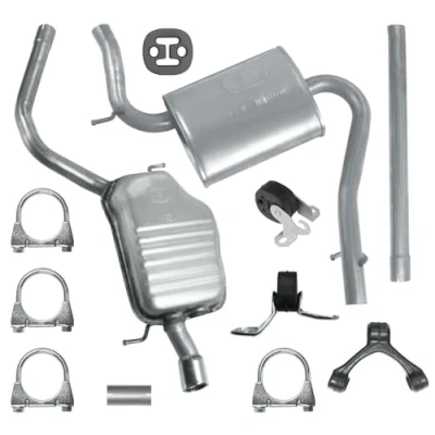 Abbildung von Schalldämpferset Auspuffanlage Auspuff für A4 B6 2000 12/2004 1.6