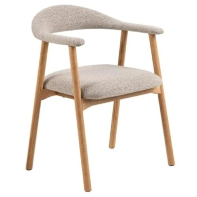 Abbildung von ACTONA GROUP Holzstuhl (2er Set) in Beige, Polyester, Massivholz 56x75,5x54 (BxHxT)