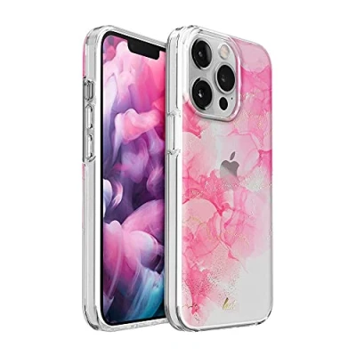 Abbildung von LAUT Crystal Ink, Schutzhülle für iPhone 13 Pro, Ruby red/pink