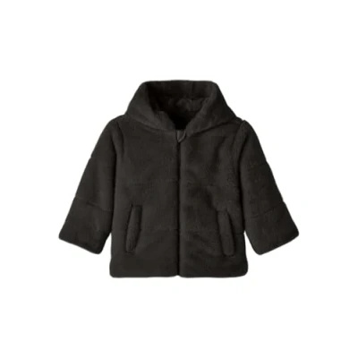 Abbildung von NAME IT Mädchen NKFMILA Faux FUR Jacket W Hood PB Kurzjacke, Schwarz, 128