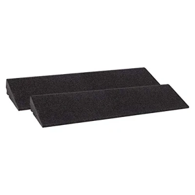 Abbildung von Bordsteinrampe Gummi LxBxH: 800x250x70 mm Set = 2 Stück schwarz (Rampe Gummikeil Rollstuhlrampe Auffahrrampe Auffahrkeil Auffahrhilfe Türschwellenrampe, Autorampe)