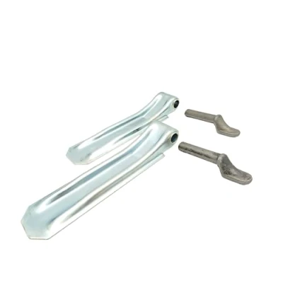 Abbildung von HGW 2 * Anhänger Bordwandscharnier mit Ø 15mm Anschweiß Bolzen/Scharnier Set für PKW (290mm)