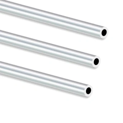 Abbildung von iMeistek 6063 Aluminium Rundrohr, 250 mm Länge, 10 Außendurchmesser, 6 Innendurchmesser, nahtlos, gerade, runde Rohre für Industrie, Dekoration, Architektur (3 Stück)
