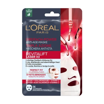 Abbildung von L&#039;Or&eacute;al Paris RevitaLift Laser X3 Dreifach Power Anti Age Maske Gesichtsmaske 28g