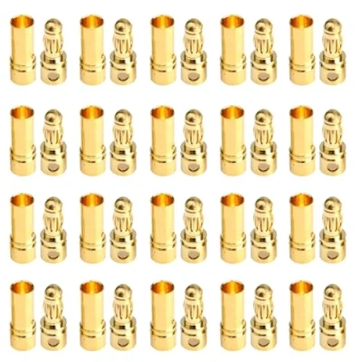 Abbildung von Boladge 20 Paar Vergoldete 3.5mm Bullet Männlich Buchse Bananenstecker Rundstecker für ESC Motor Lipo Batterie