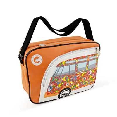 Abbildung von VW Collection by Brisa Volkswagen T1 Bulli BUS RETRO/VINTAGE Handtasche, Größe: One Size, Orange