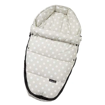 Abbildung von Gesslein Baby Nestchen, 504 Punkte creme, warmes Kuschelnest/Fußsack für Neugeborene und Säuglinge, Kinderwagen Wanne, Babyschale, Bettchen Wiege, inklusiv Gurtschlitze, beige