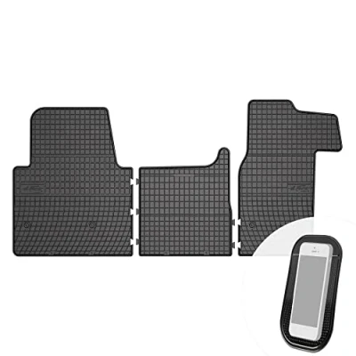 Abbildung von Gummimatten Auto Fußmatten Gummi Automatten Passgenau 3 teilig Set passend für Renault Master III Nissan NV400 Opel Movano B 2010 2018