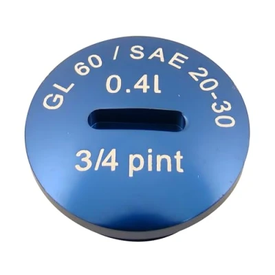 Abbildung von Verschlußschraube Alu blau Öleinfüllöffnung S51, S53, SR50, KR51/2