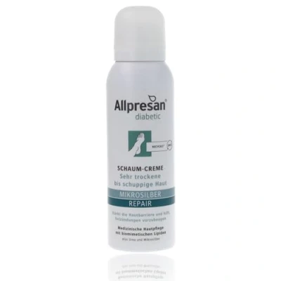 Abbildung von Allpresan Fußschaum diabetic MIKROSILBER + REPAIR 125 ml