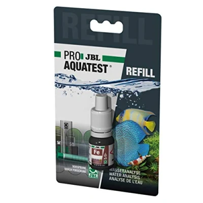 Abbildung von JBL GmbH &amp; Co. KG Aquarium Wassertest PROAQUATEST FE Eisen Nachfüllset für Testkoffer, Nachfüllflasche Testkoffer