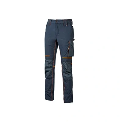 Abbildung von U Power WORLD, schmal geschnittene Cargohose, mit mehreren Vorder und Seitentaschen, bequeme dehnbare Hose, Knopf vorne, atmungsaktives Material (DEEP BLUE_XS)