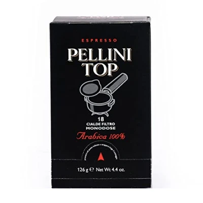 Abbildung von Pellini Caffè, Espresso Top 100% Arabica 6 Packungen mit 18 Pads (6x126 g, insgesamt 108 Pads)