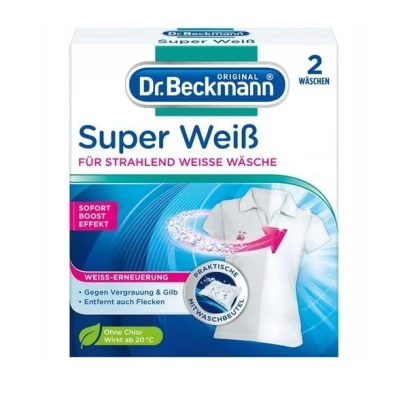 Abbildung von Dr. Beckmann Super Weiss bleichende Waschbeutel 2x 40g