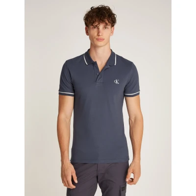 Abbildung von Calvin Klein Jeans Tipping Poloshirt, Herren, Größe: Medium, India ink
