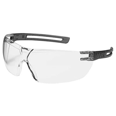 Abbildung von uvex x fit Schutzbrille 9199 beidseitig extrem Kratzfest &amp; chemikalienbeständig, 100% UV 400 Schutz Sicherheitsbrille mit klarer Scheibe Arbeitsbrille für Labore