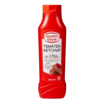 Abbildung von Gouda&#039;s Glorie Tomaten Ketchup 2x 850ml fruchtig aromatischer Ketchup, Würzsauce Holländischer Art, perfekt zu Pommes, Burger, Hot Dogs, Sandwiches, für Marinaden, warm und kalt genießbar