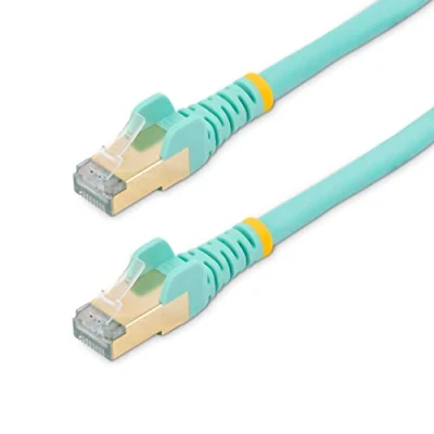 Abbildung von StarTech.com Patchkabel CAT6a (10 m, türkis, RJ45 Snagless Steckverbinder, STP Kabel, Kupferdraht, Netzwerkkabel)