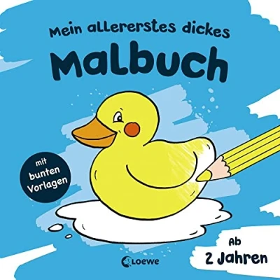 Abbildung von Mein allererstes dickes Malbuch (Badeente): Ausmalbuch für Kinder ab 2 Jahre