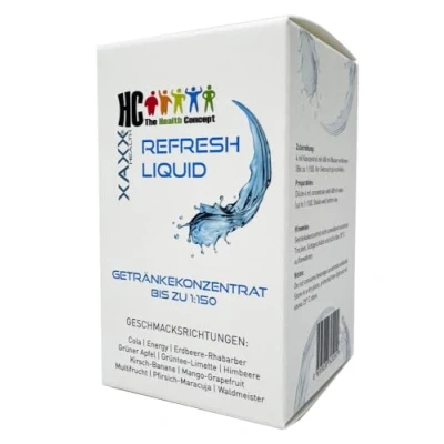 Abbildung von XAXX HC Refresh Liquid Testset mit 11 Sorten 1:150, je 10 ml, zuckerfreier Sirup
