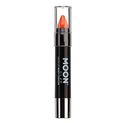 Abbildung von Moon Glow, Neon UV Lackstift Körperkreide für Gesicht und Körper (Intensives Orange)