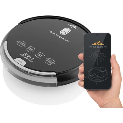 Abbildung von eta Nass Trocken Saugroboter &quot;ARON ETA251290000, 2 in 1,&quot;, Smart App, Digital Motor, GYRO NAVIGATION, Seitenbürsten