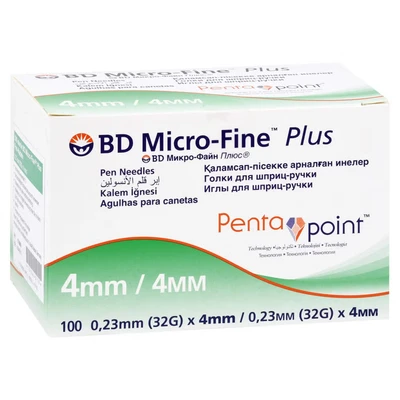 Abbildung von BD Micro fine+ Pen nadeln 0,23x4 mm 32 G 100 St