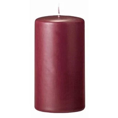 Abbildung von Stumpenkerzen Bordeaux 20 x 10 cm, 4 Stück