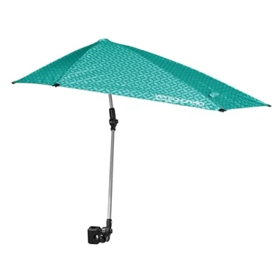 Abbildung von Sport Brella Versa SPF 50+ Verstellbarer Regenschirm mit Universalklemme, Türkis