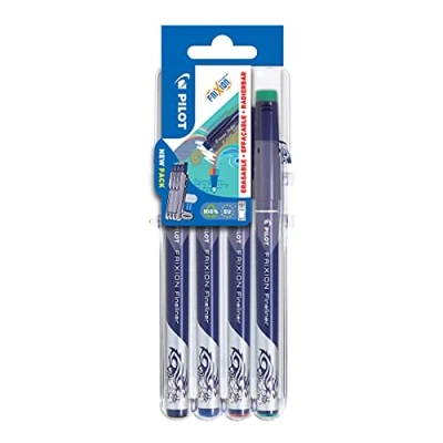 Abbildung von PILOT FriXion Fineliner, radierbar, 4er „Set 2 Go“ Classic