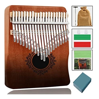 Abbildung von JNJOOD Kalimba Daumenklavier 21 Tasten für Erwachsene, Kinder und Anfänger