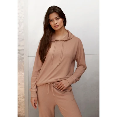 Abbildung von Lascana Kapuzenpullover, Damen, Größe: 32/34, Taupe