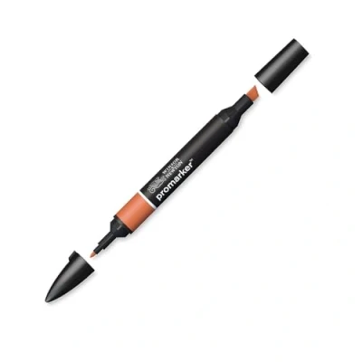 Abbildung von Winsor &amp; Newton &quot; ProMarker 0203092 Professioneller Layoutmarker 2 Spitzen, fein breit für Zeichnungen, Design Layouts Gebrannte Orange