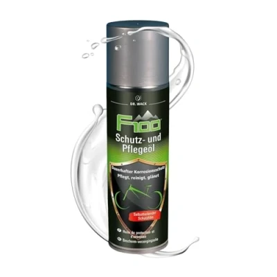 Abbildung von DR. WACK F100 Schutz und Pflegeöl 300 ml Öl Spray zur Reinigung &amp; Pflege Effektives Korrosionsschutzspray für alle Fahrrad Oberflächen geeignet Hochwertige Fahrradpflege