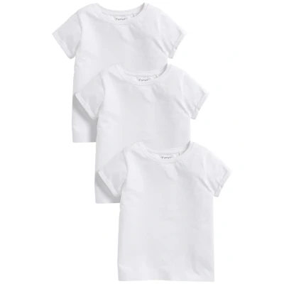 Abbildung von Next 3 PACK Tshirt basic für Kinder, Größe: 110, White